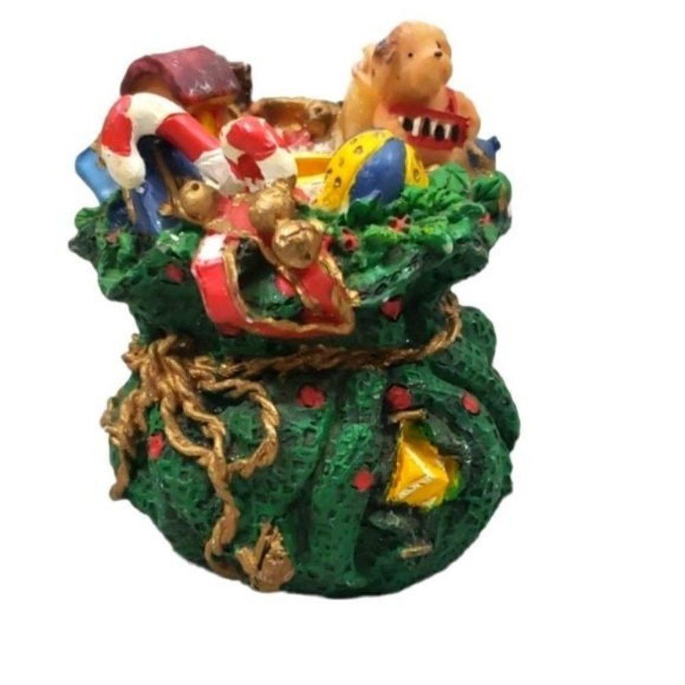 Santa's Toys Christmas Tapered Candle Holder